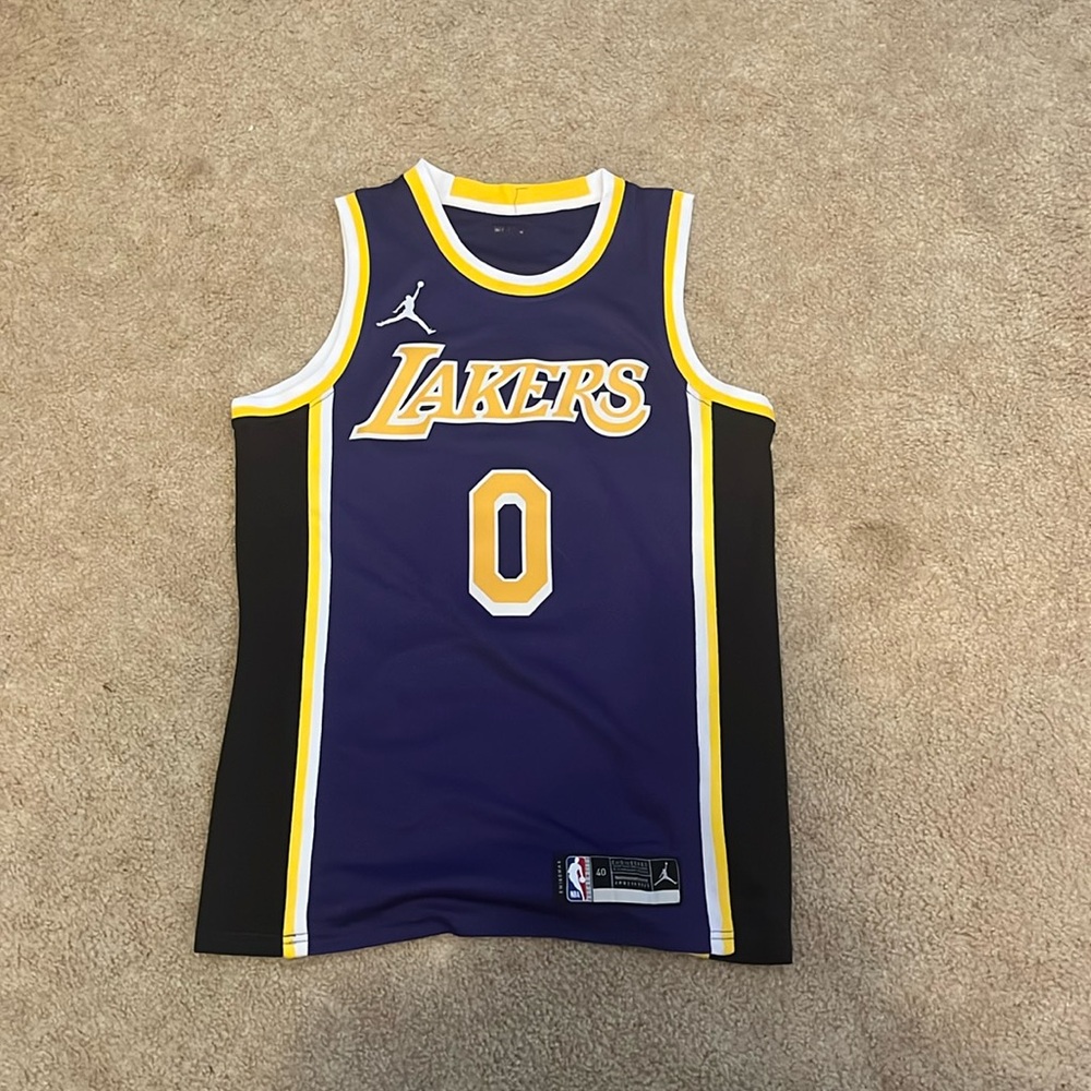 Lakers Russell Westbrook NBA Jersey, Size Small